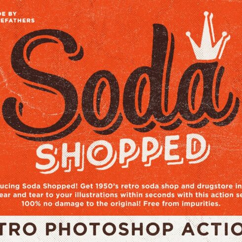 Soda Shopped Retro Photoshop Actionscover image.
