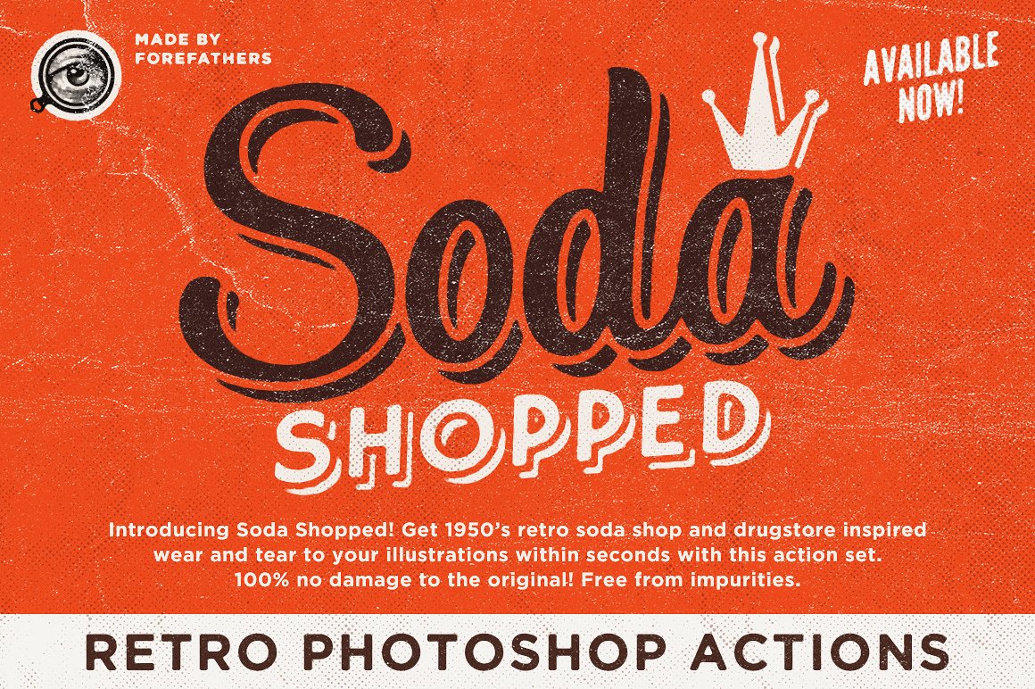 Soda Shopped Retro Photoshop Actionscover image.