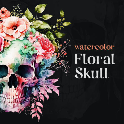 Watercolor Floral Skull cover image.