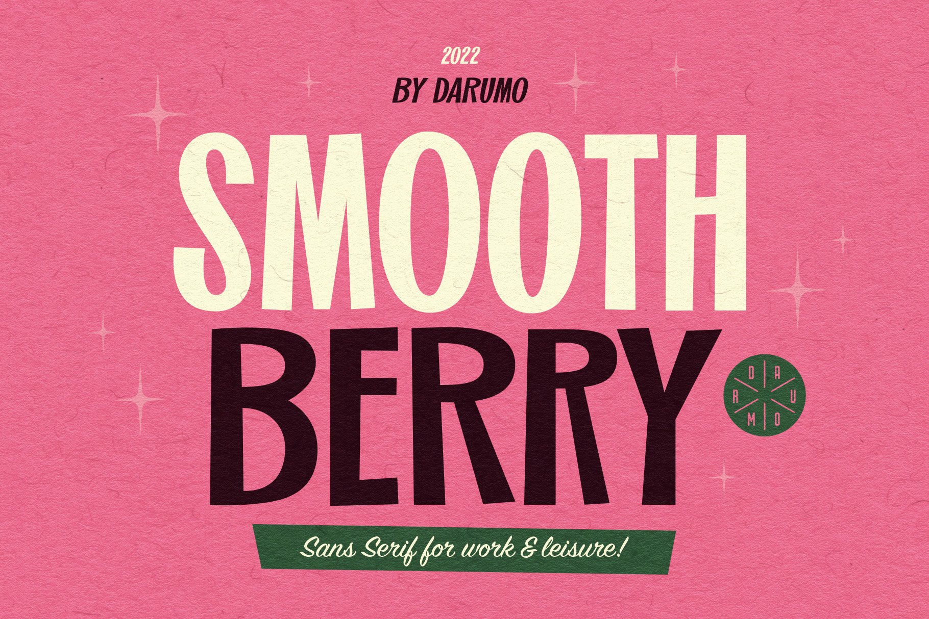 SmoothBerry | Playful Retro Font cover image.