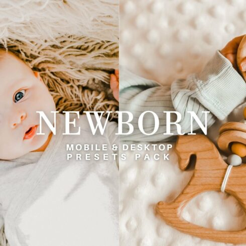 10 NEWBORN LIGHTROOM PRESETScover image.