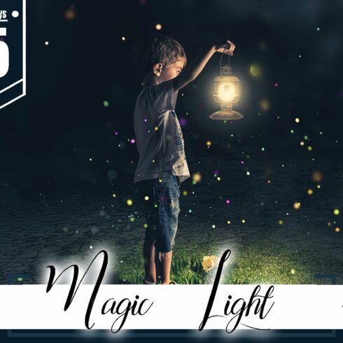 35 magic shine light photo overlayscover image.