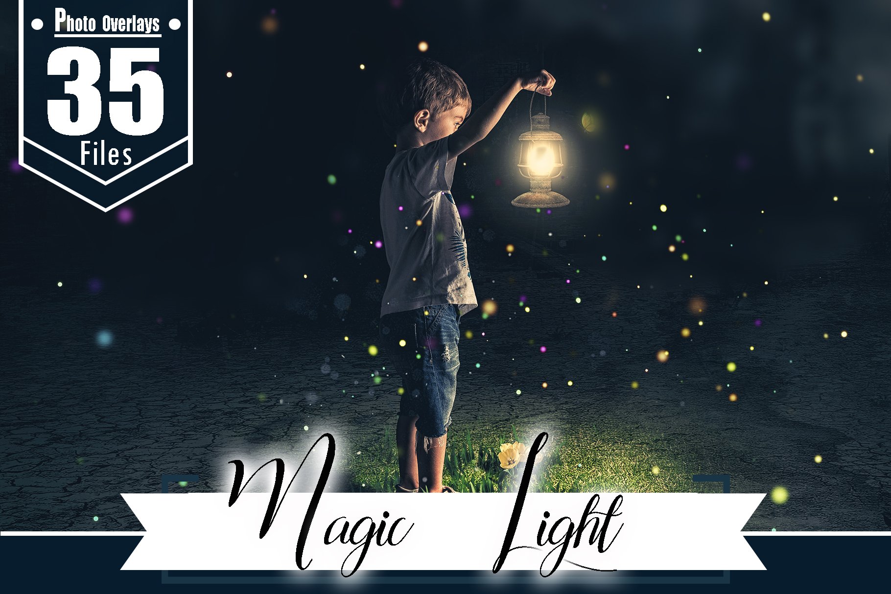 35 magic shine light photo overlayscover image.