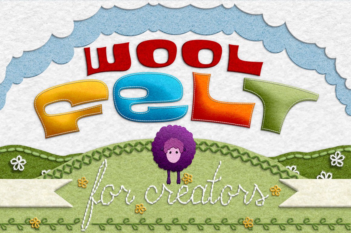 Wool Felt Tool Kit for Photoshopcover image.