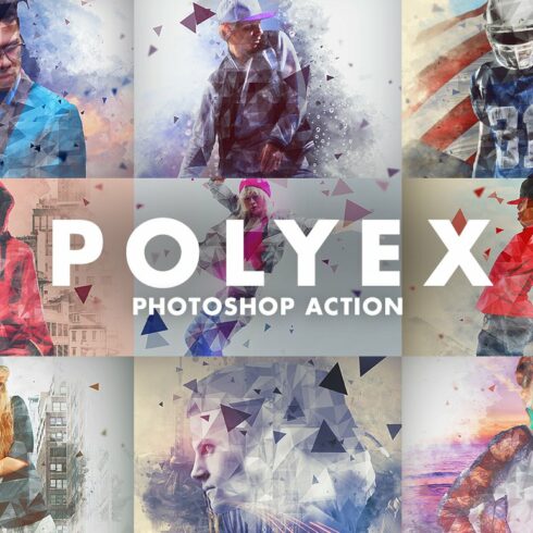 PolyEx Photoshop Actioncover image.