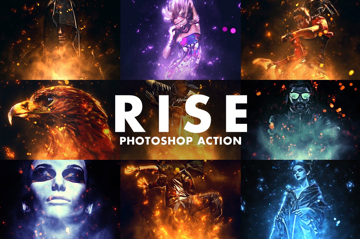 Rise Photoshop Actioncover image.