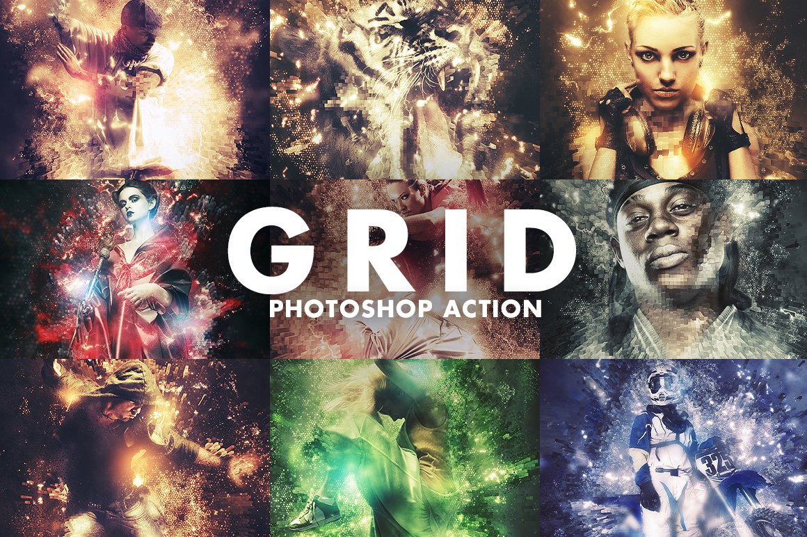 Grid Photoshop Actioncover image.
