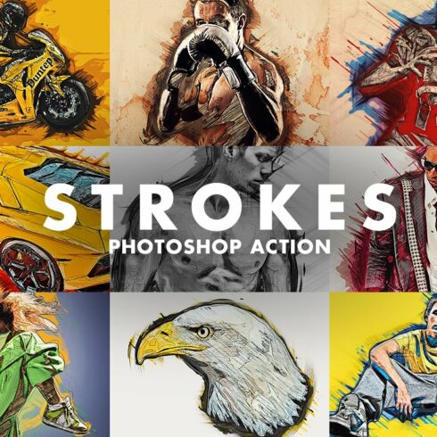 Strokes Photoshop Actioncover image.