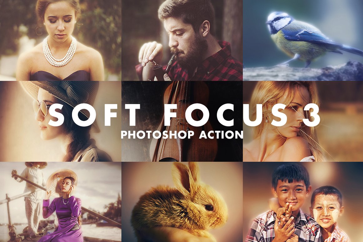 Soft Focus 3 Photoshop Actioncover image.