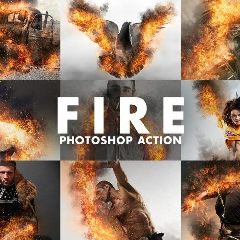 Fire Photoshop Actioncover image.