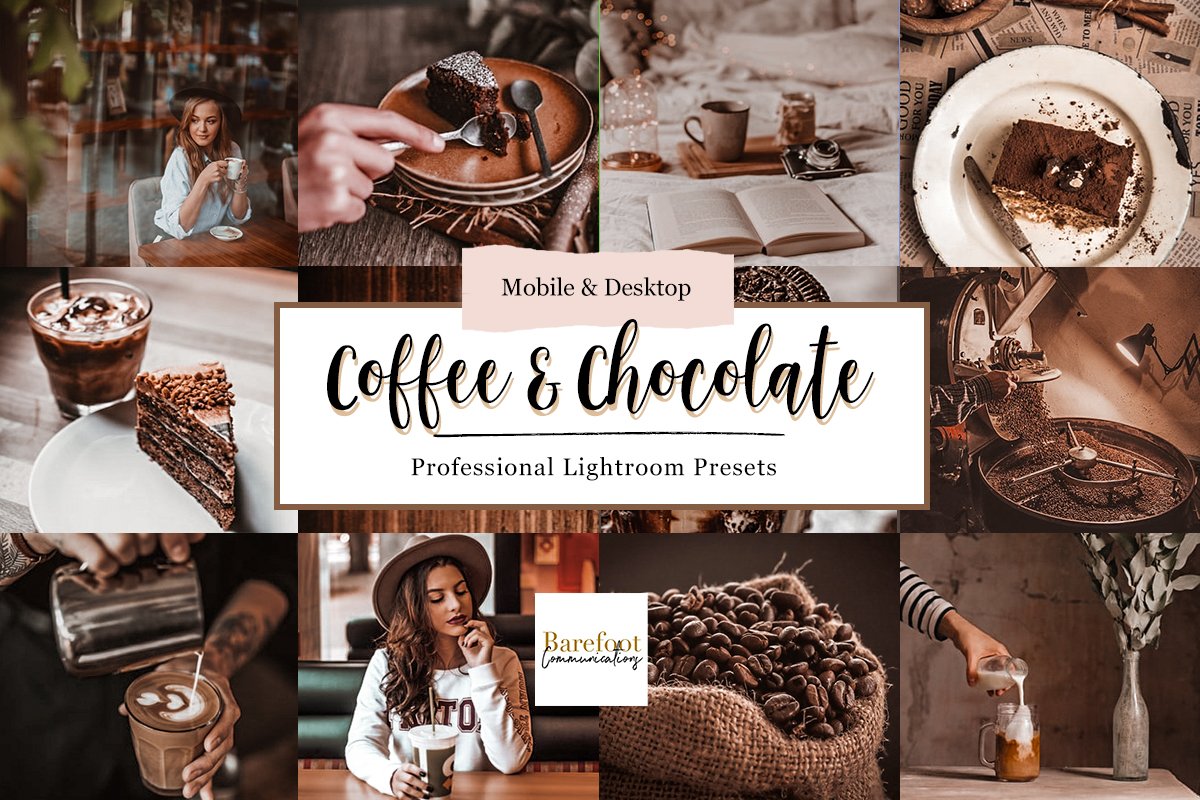 Coffee & Chocolate Lightroom Presetscover image.