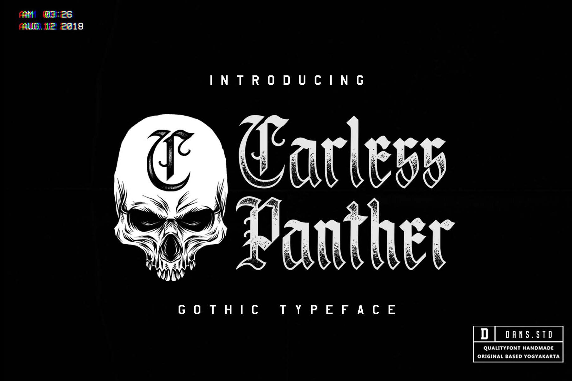 Carless Panther Blackletter (sale) cover image.