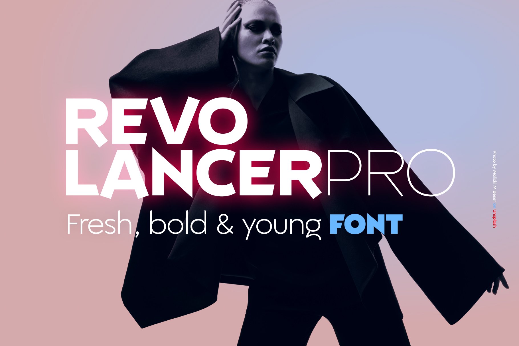 Fresh and Bold Revolancer Pro Font cover image.
