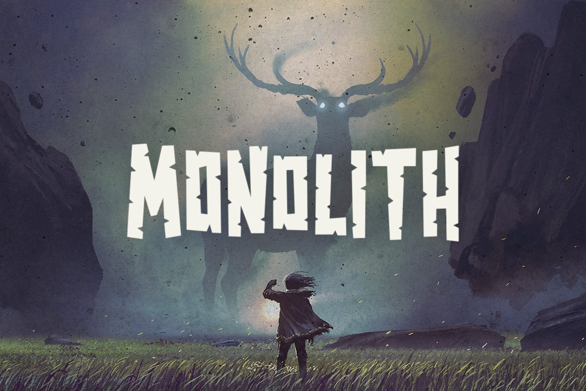Monolith Typeface cover image.