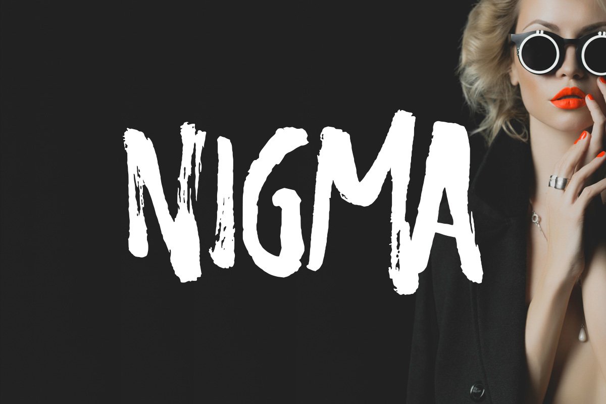 Nigma - Brush Font cover image.