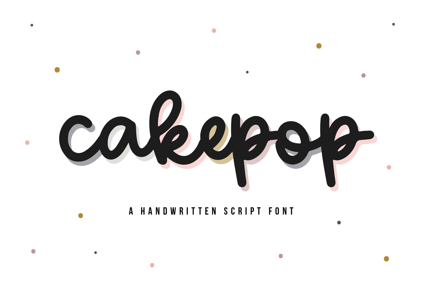 Cakepop | Handwritten Script Font cover image.