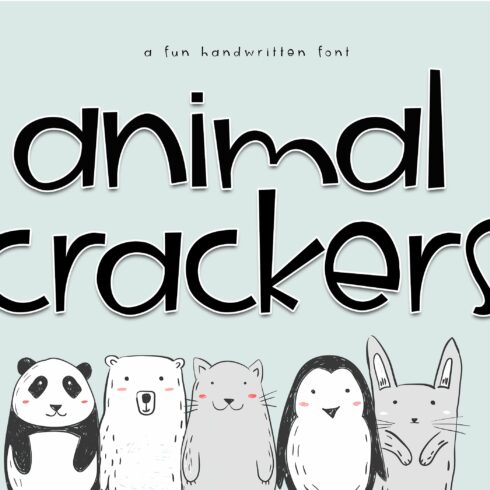 Animal Crackers - A Fun Font cover image.