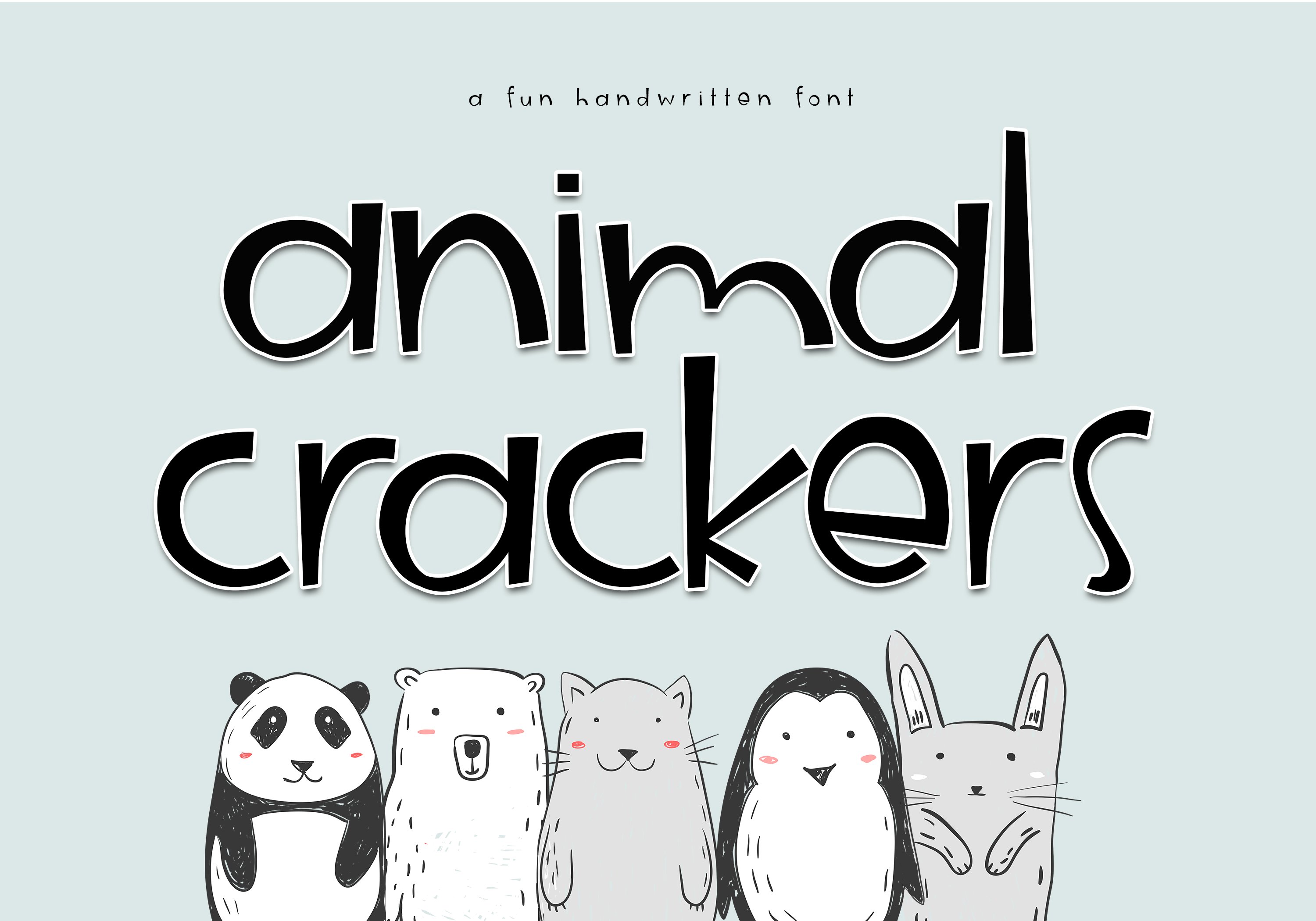 Animal Crackers - A Fun Font cover image.