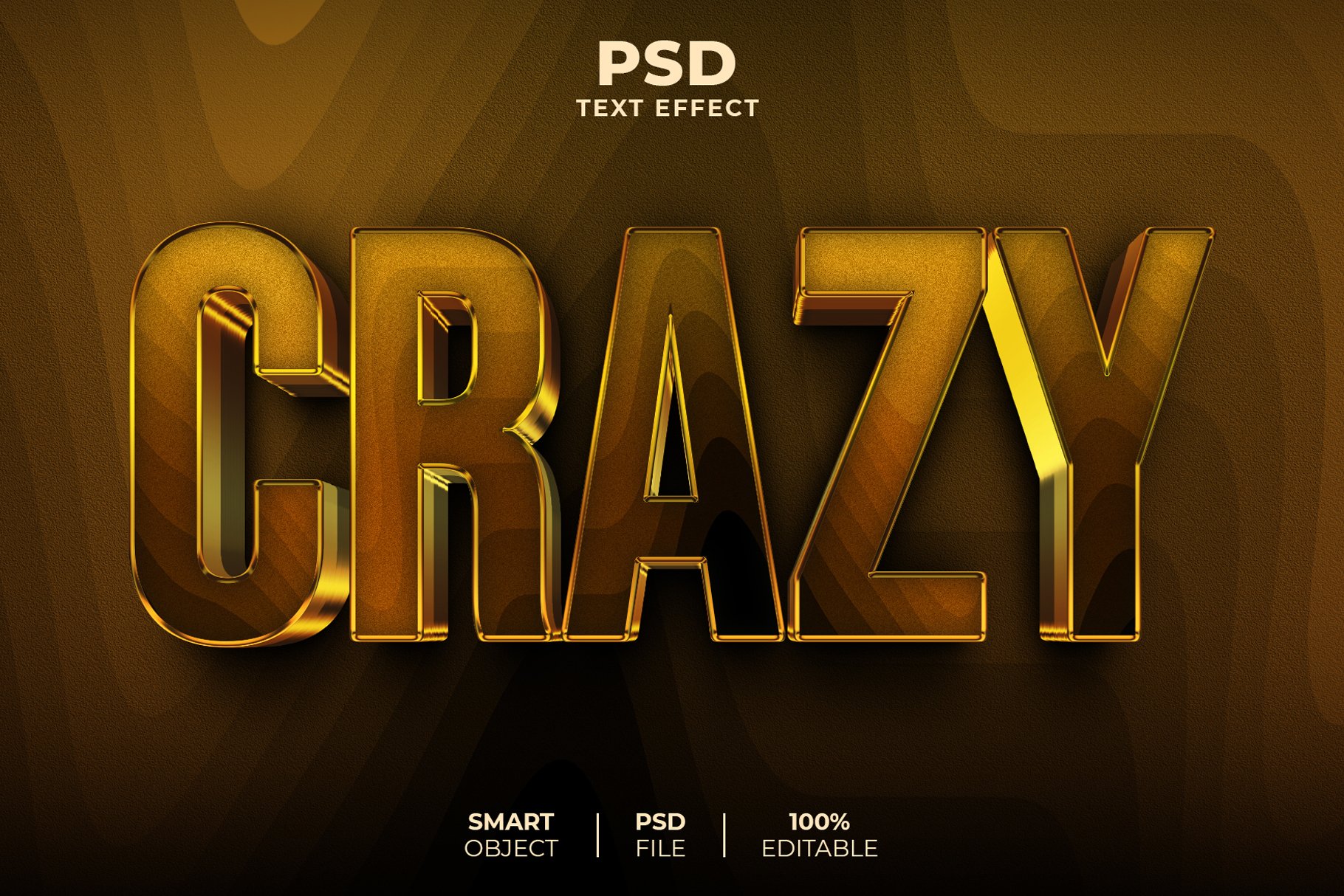 Crazy 3D editable text effectcover image.