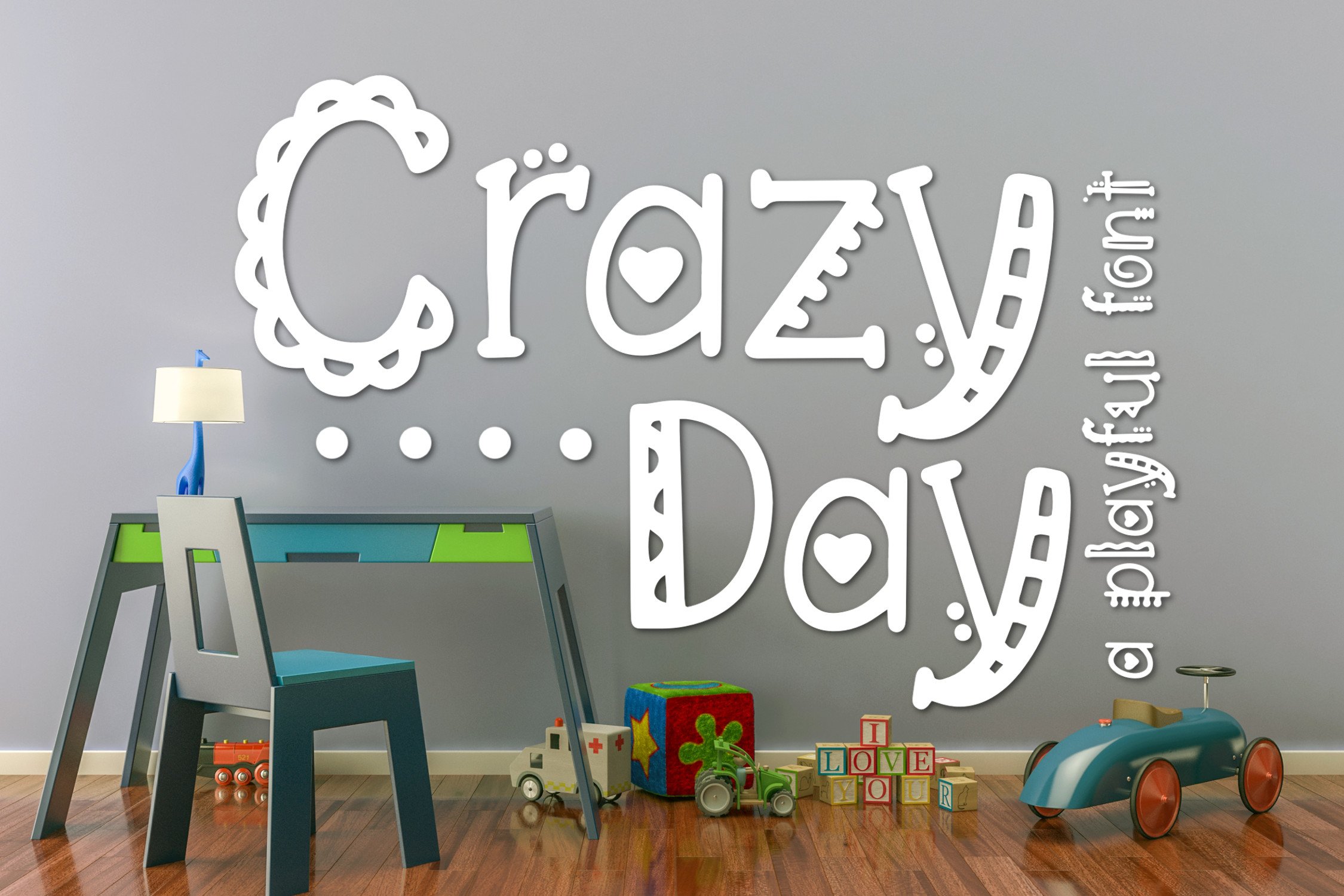 Crazy Day a Playful Font cover image.
