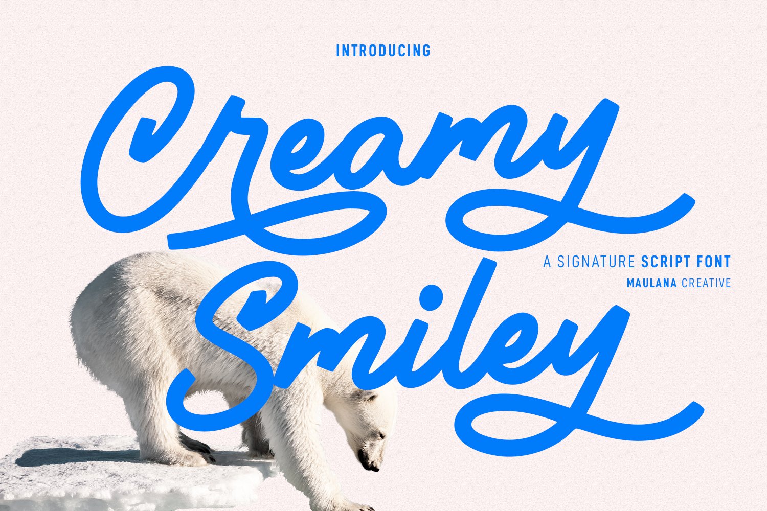 Creamy Smiley Script Font cover image.