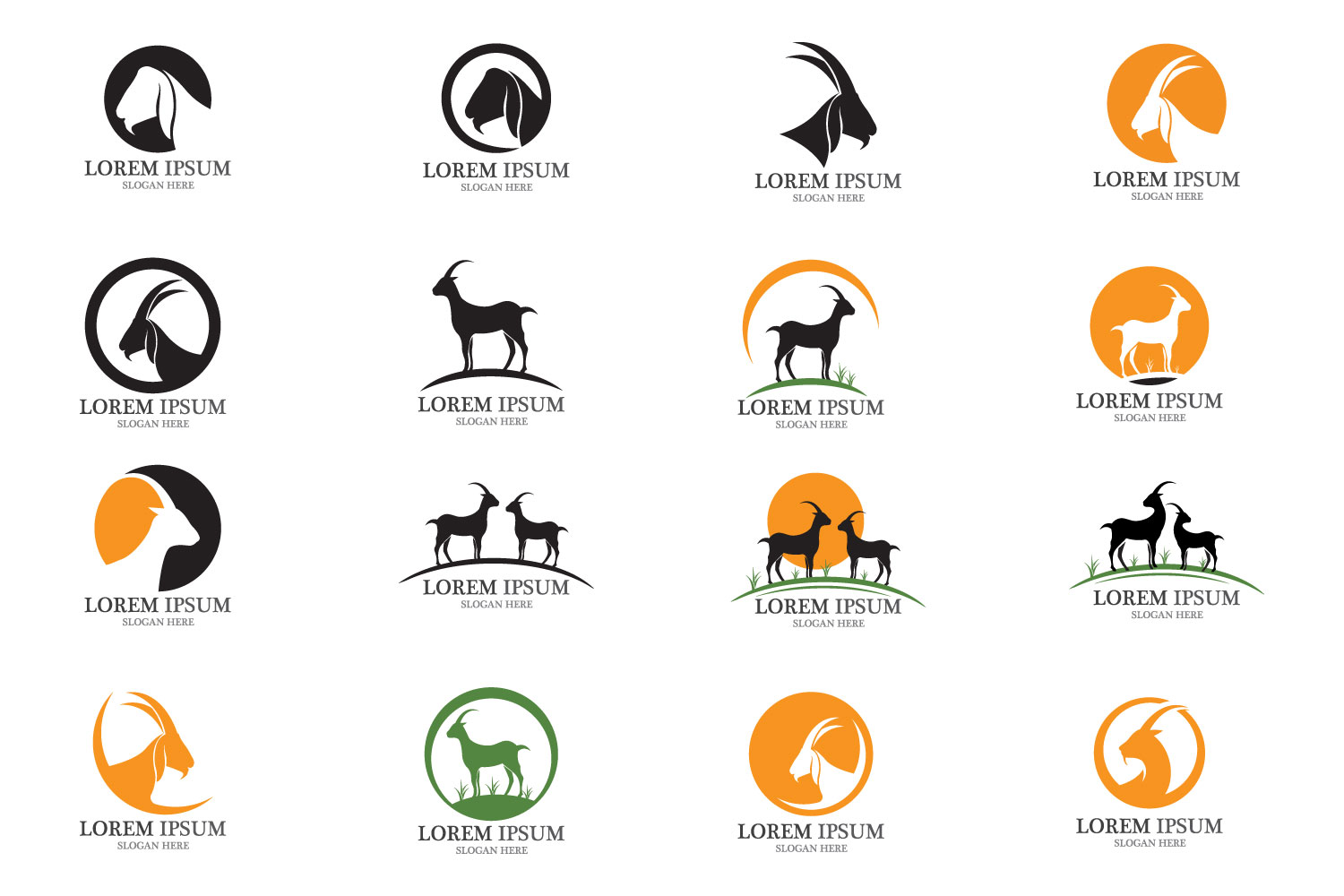 Goat Logo Template vector cover image.