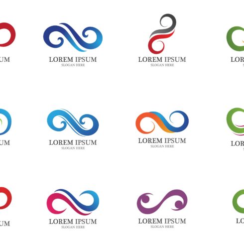 infinity loop logo vector cover image.