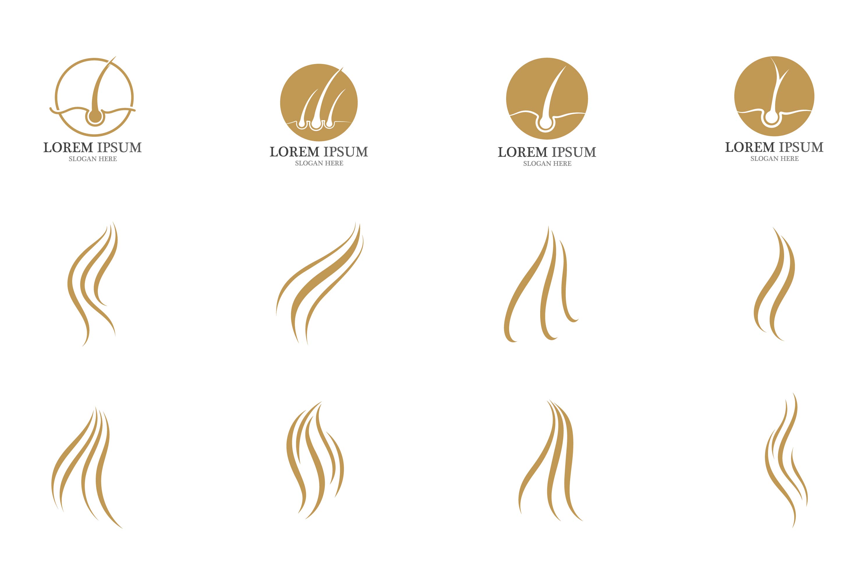 hair woman logo and symbols cover image.