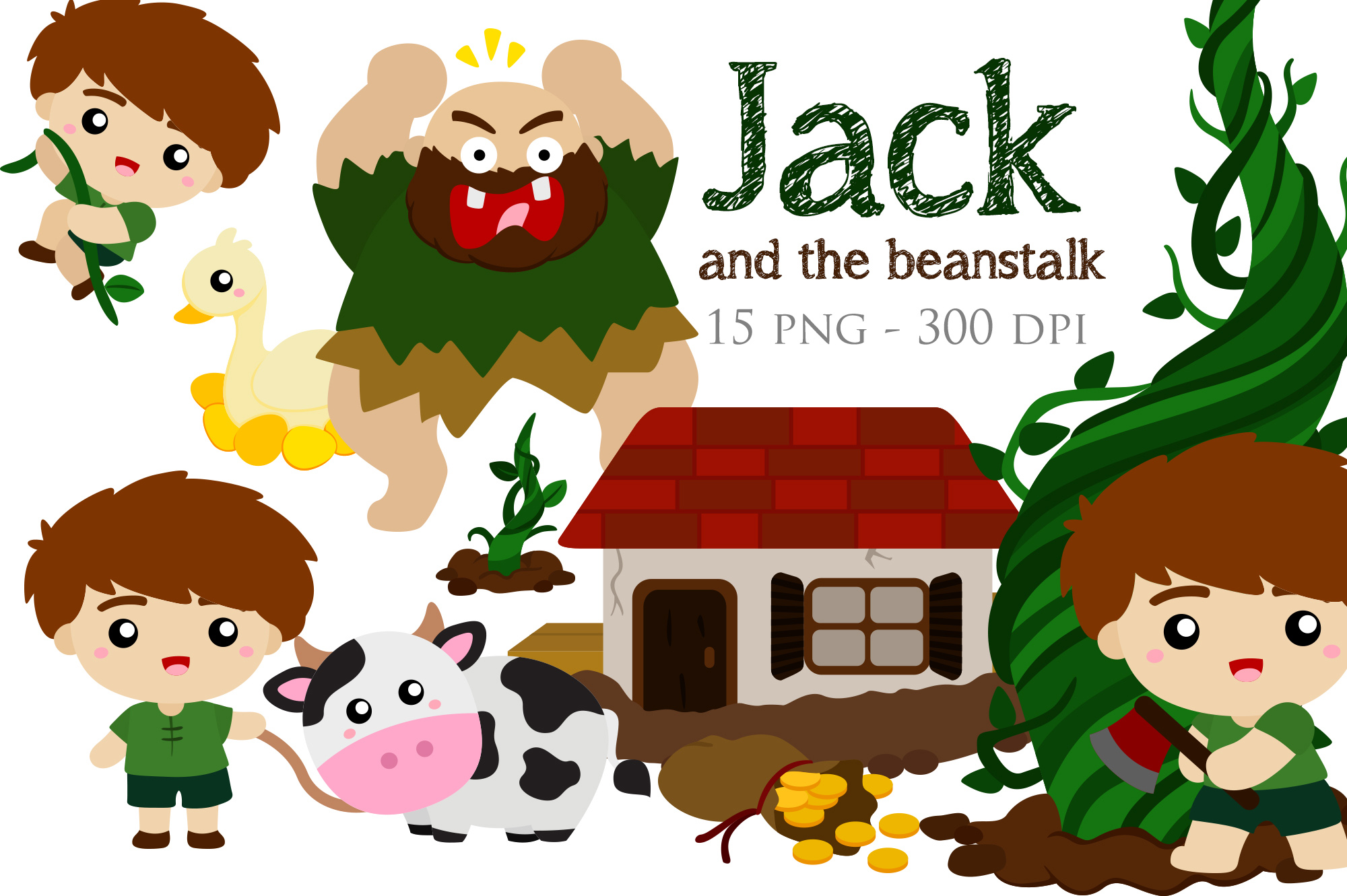 jack from jack and the beanstalk clipart
