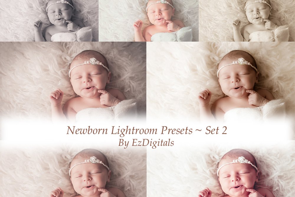 10 Newborn Lightroom Presetscover image.