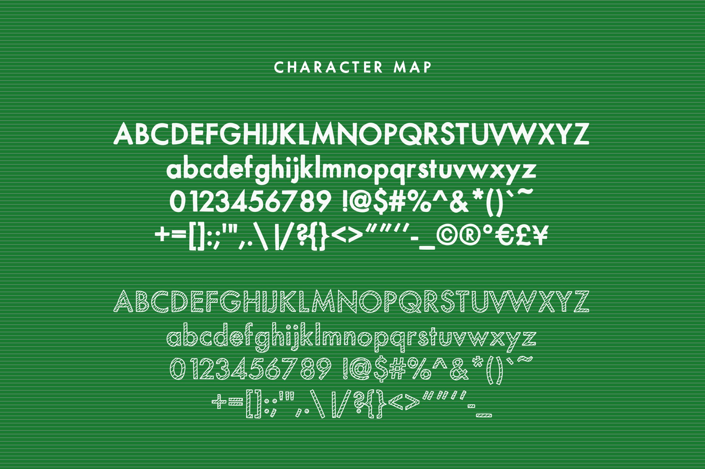 Striped & Solid—A Christmas Font Duo preview image.