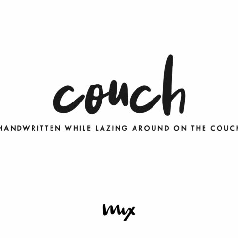 Couch — a Handwritten Font cover image.