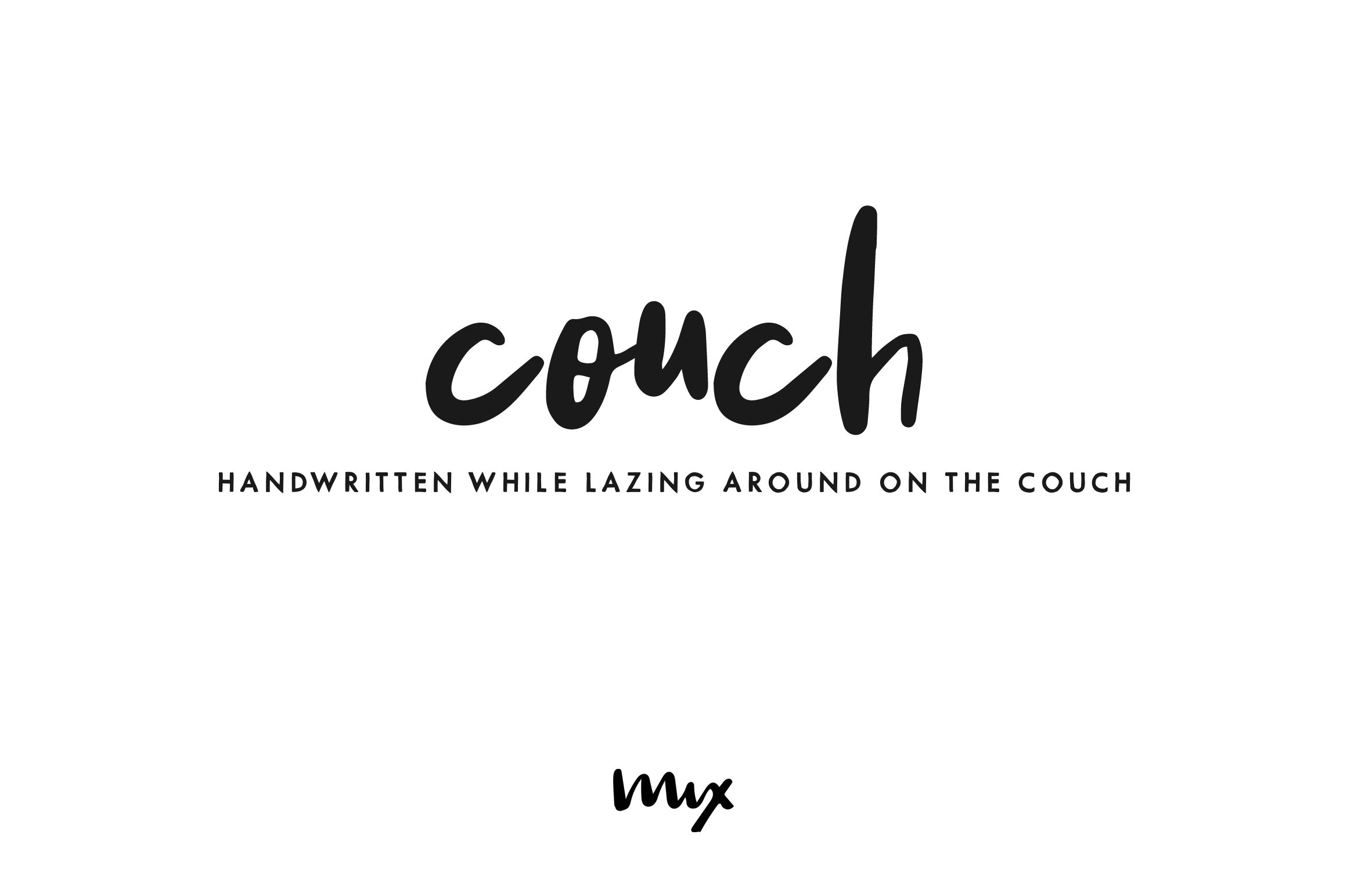 Couch — a Handwritten Font cover image.