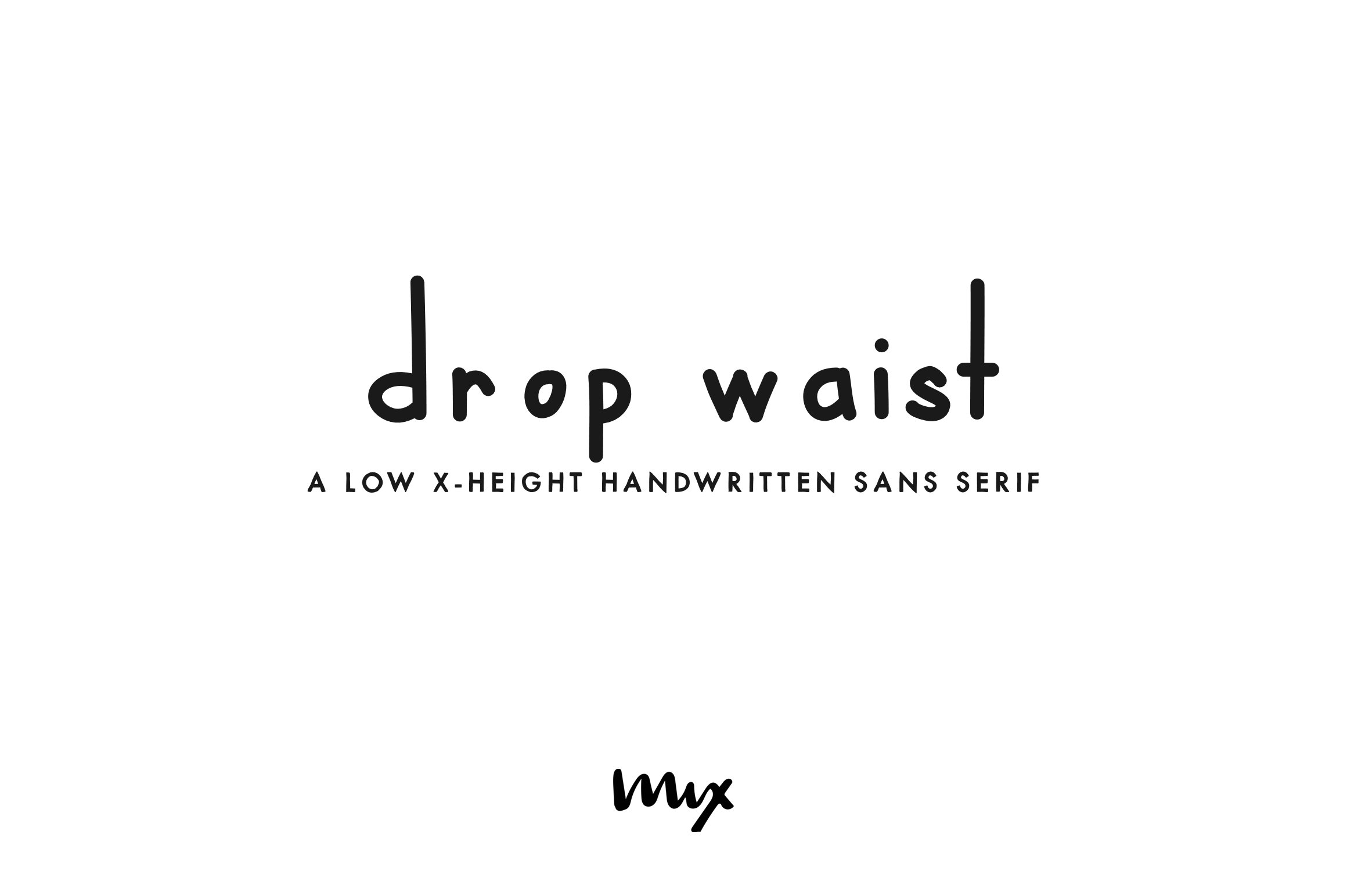 Drop Waist — A Handwritten Font cover image.