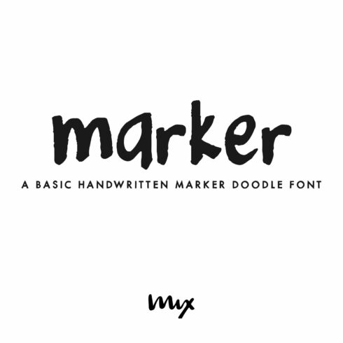 Marker — A Handwritten Doodle Font cover image.