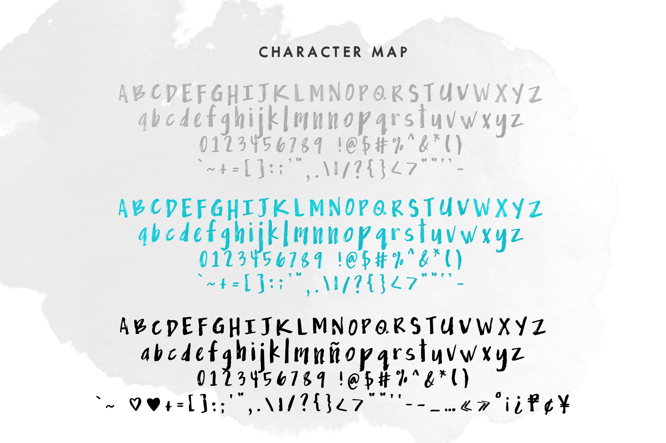 Drybrush — OpenType SVG Font Trio preview image.