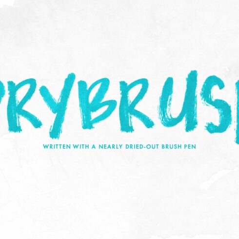 Drybrush — OpenType SVG Font Trio cover image.