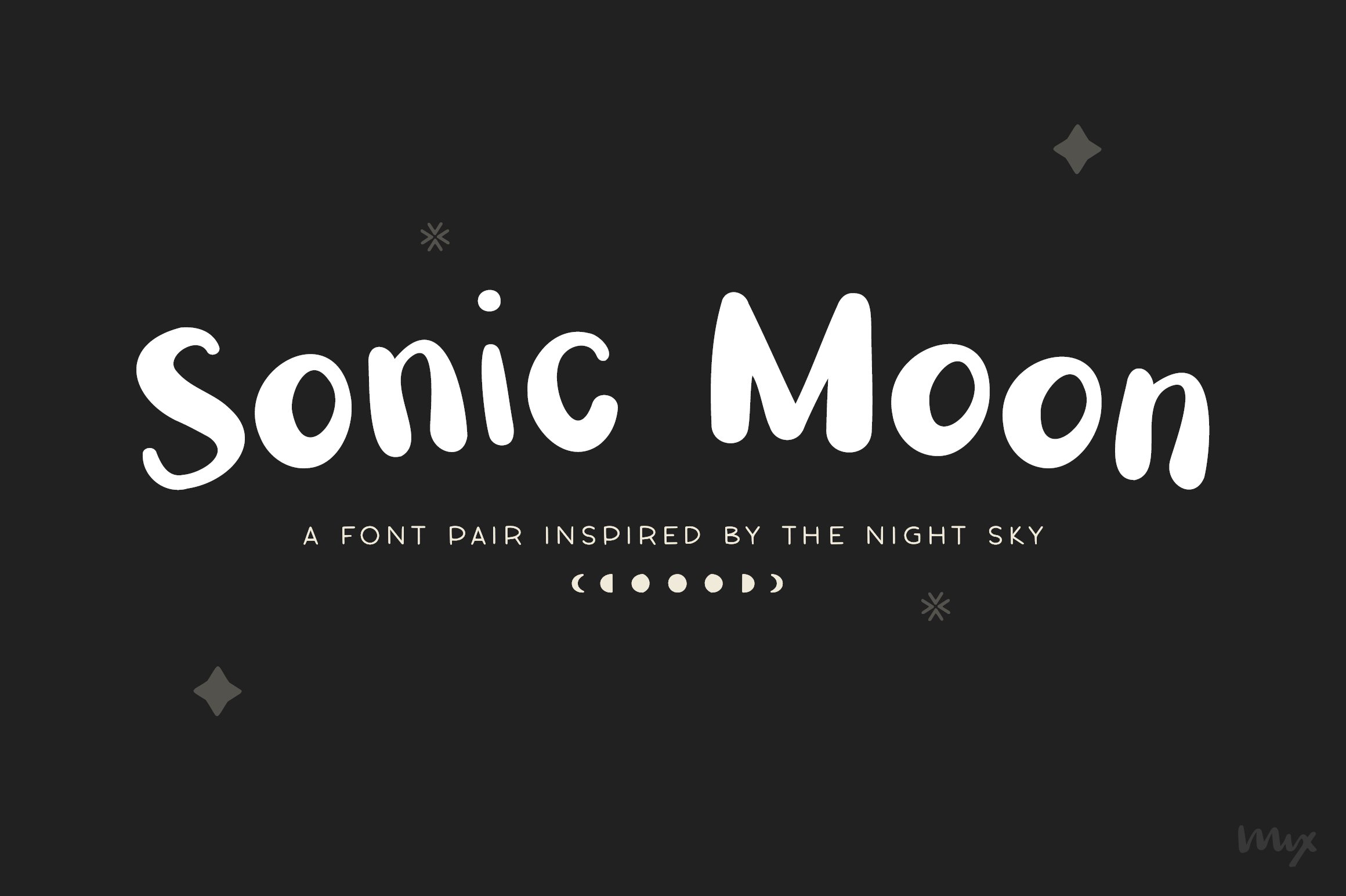 Sonic Moon — A Font Duo cover image.
