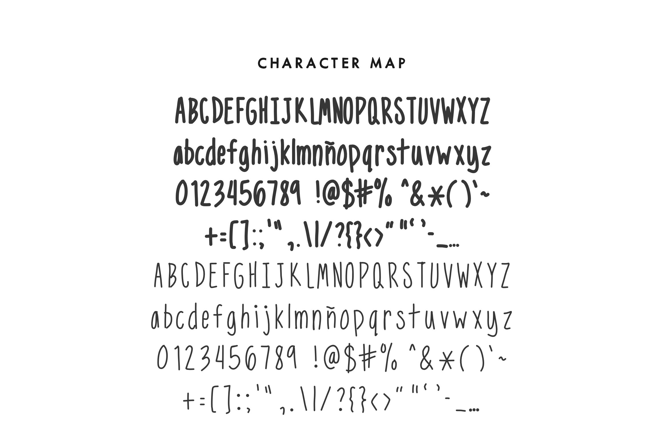 Narrow – A Handwritten Font preview image.