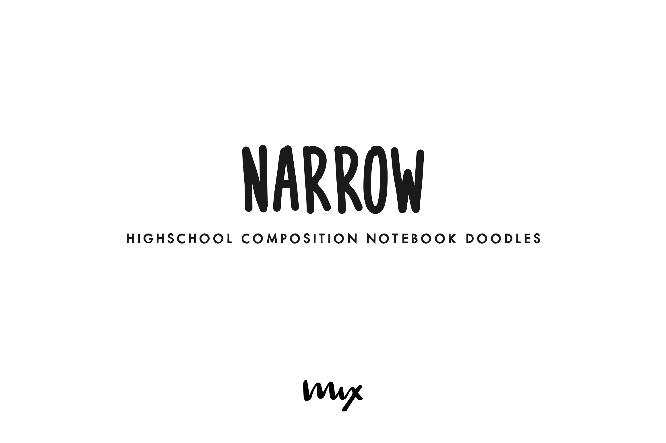 Narrow – A Handwritten Font cover image.