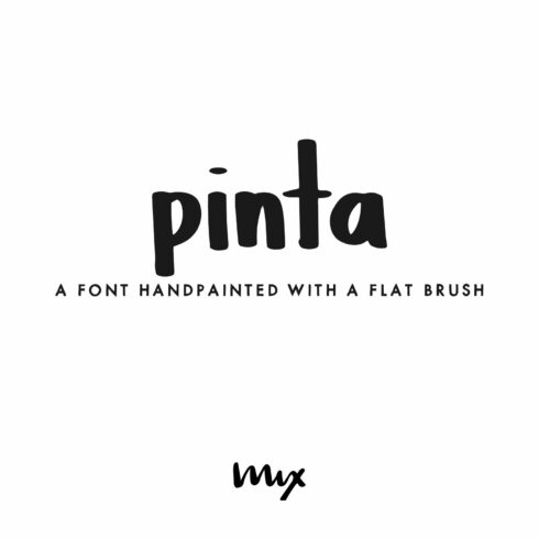 Pinta — A Handpainted Font cover image.