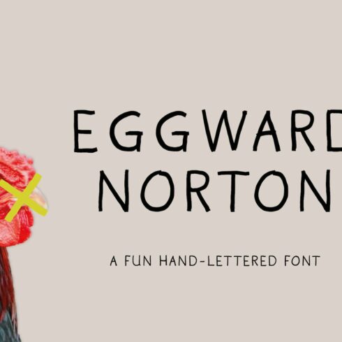 Eggward – A Quick Hand-Lettered Font cover image.