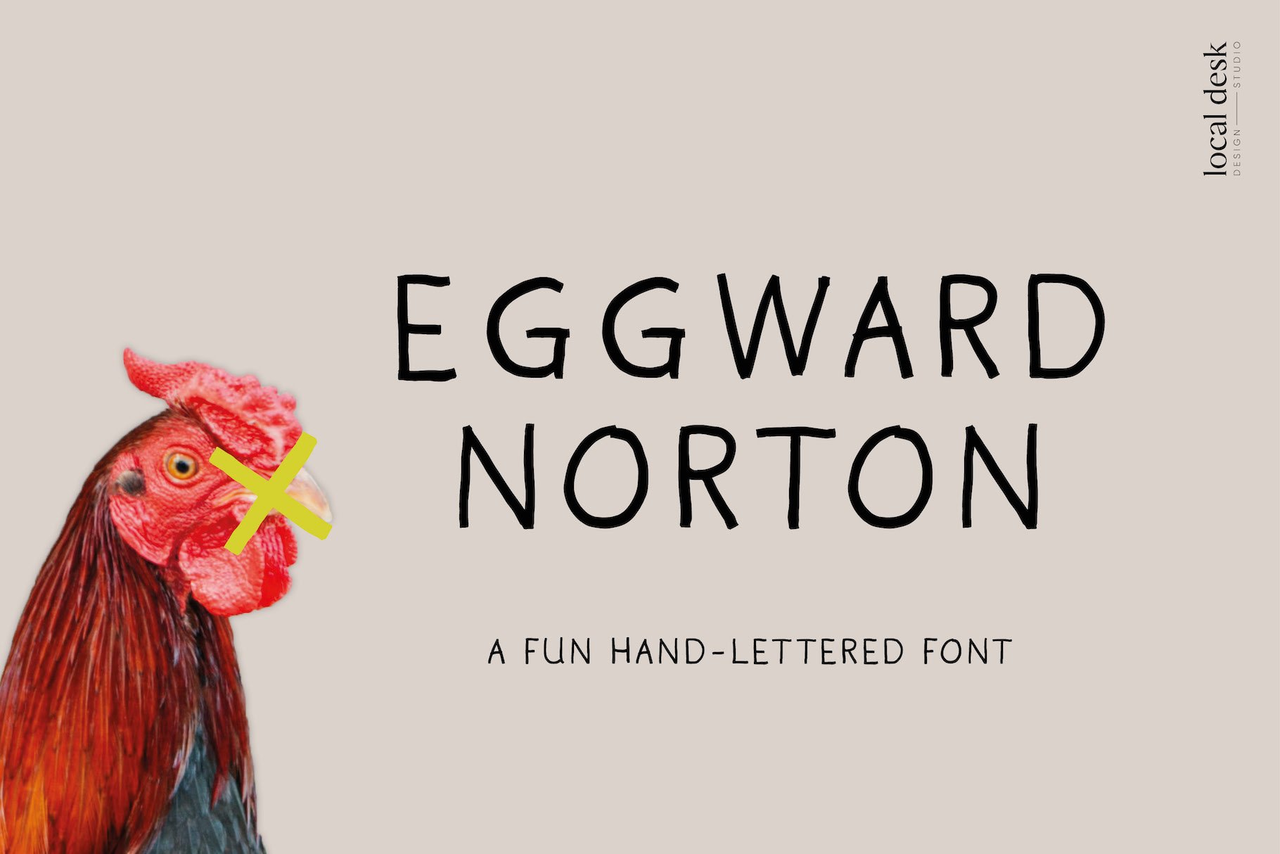 Eggward – A Quick Hand-Lettered Font cover image.