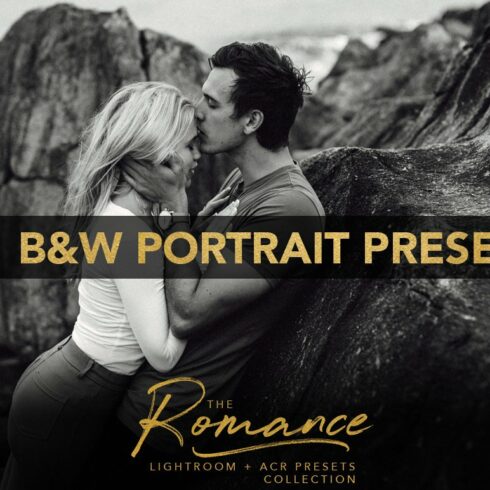 B&W Portrait Presets ACR Lightroomcover image.