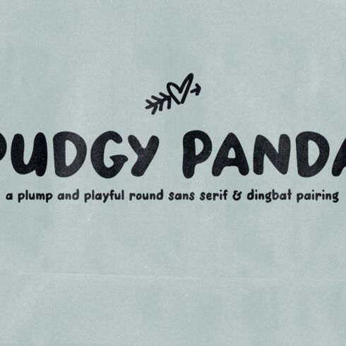 Pudgy Panda — A Sans & Dingbat Pair cover image.