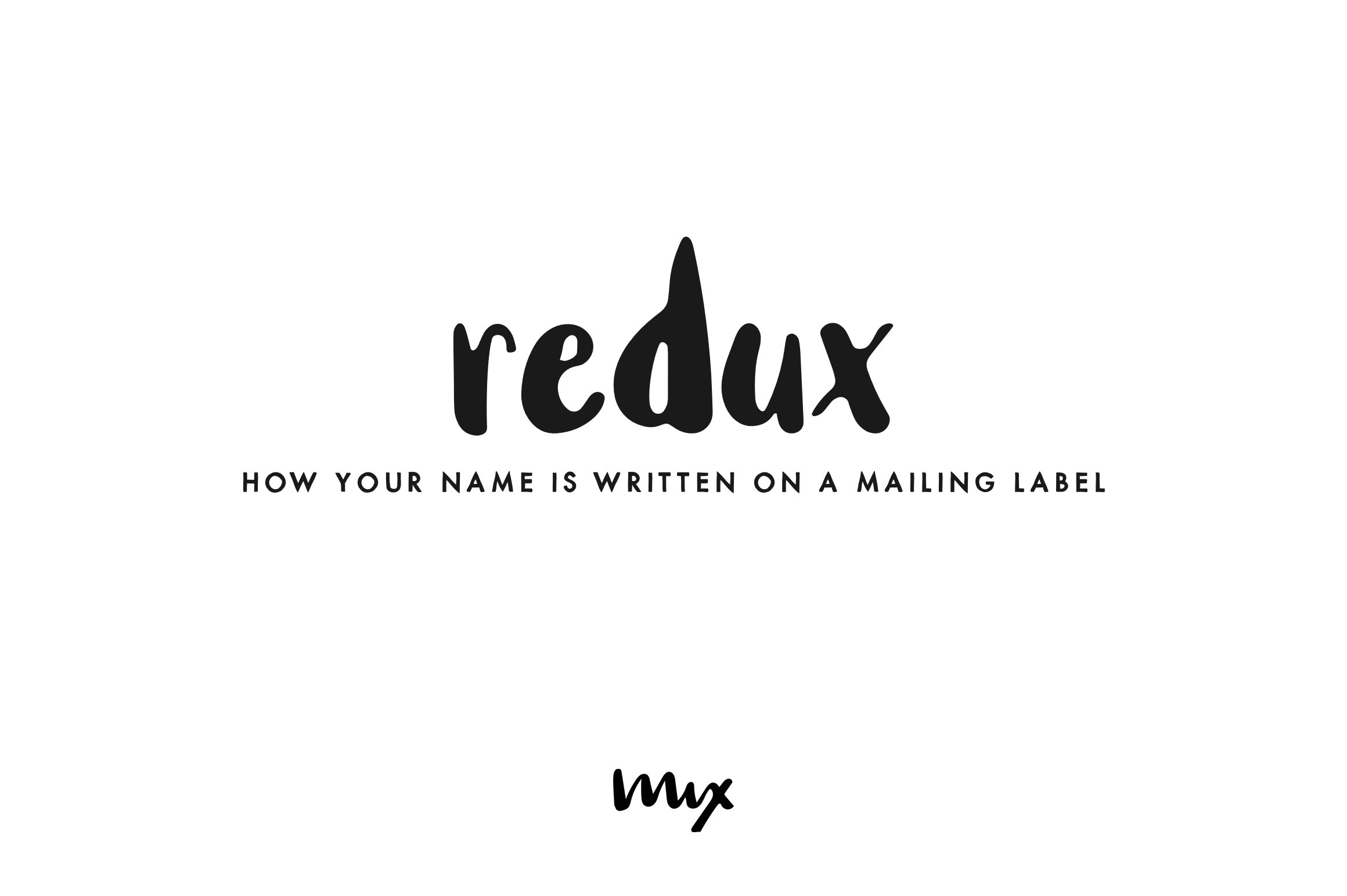 Redux — A Handwritten Font preview image.