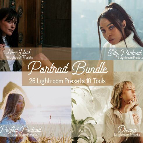 Portrait Bundle Lightroom Presetscover image.