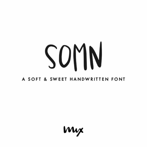 Somn — A Soft & Sweet Sans Serif cover image.
