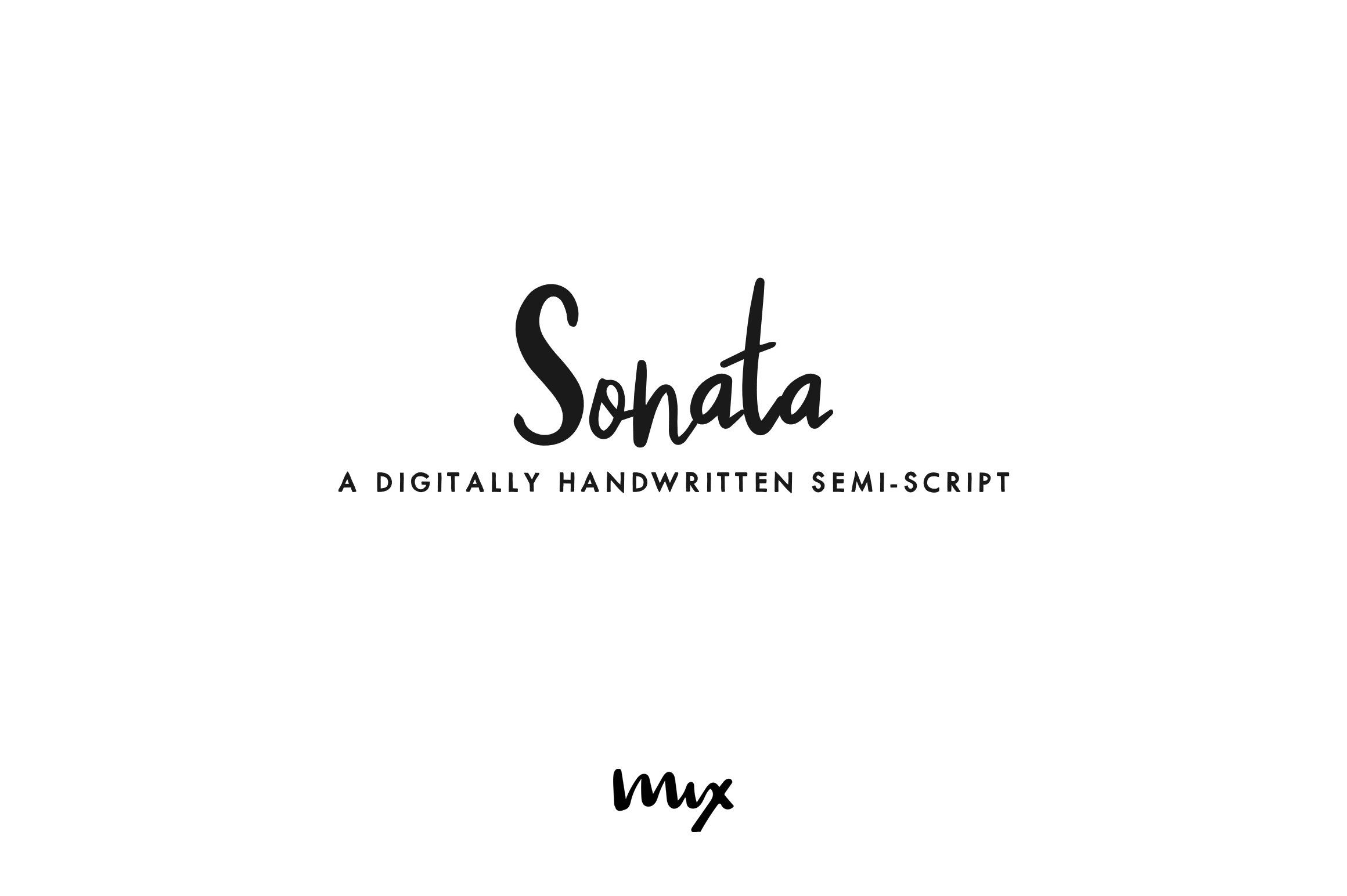 Sonata — A Handwritten Semi-script cover image.