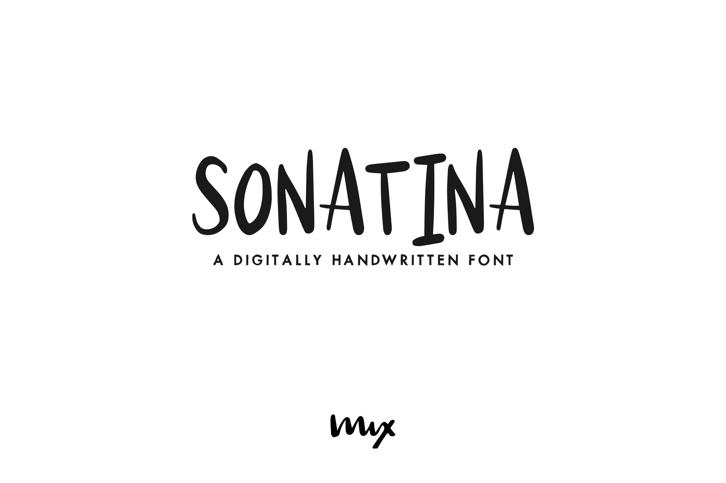 Sonatina — A Handwritten Font cover image.